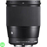 Sigma 16mm f1.4 DC DN Lens Price in Pakistan - W3 Shopping